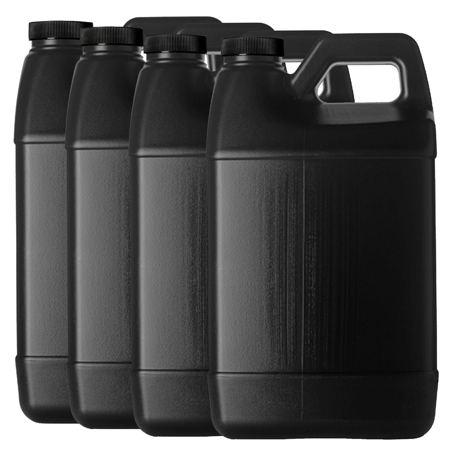 F-Style 38/400 Black 1 Gallon Bottle HDPE Jug w/ Child Proof Cap (128oz)