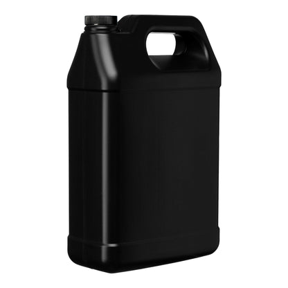 F-Style 38/400 Black 1 Gallon Bottle HDPE Jug w/ Child Proof Cap (128oz)