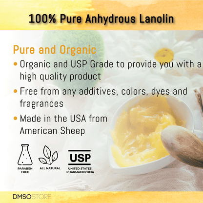 Lanolin 4 lbs. USP Grade Anhydrous 100% Pure Skin Moisturizer