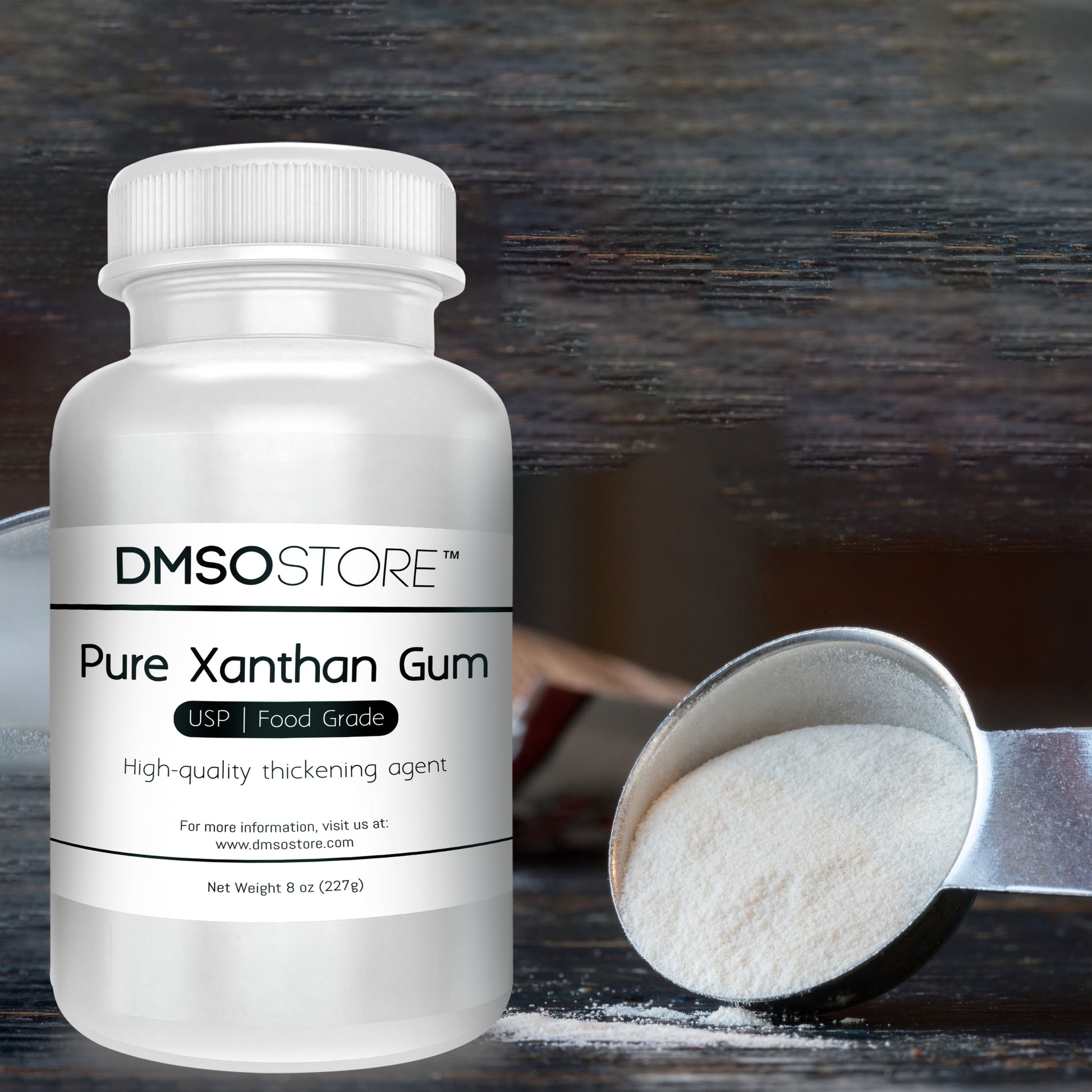 Pure Xanthan Gum Powder - Gluten-Free Thickener and Stabilizer 8 oz.