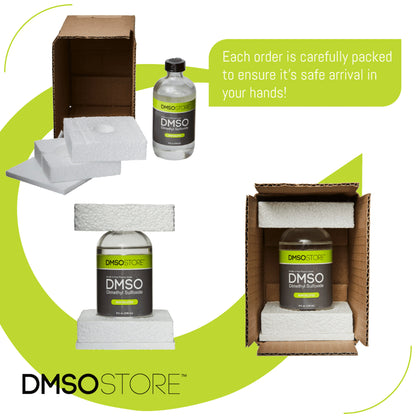 DMSO 4 oz. Glass Bottle Non-diluted 99.995% Low Odor Pharma Grade Liquid Dimethyl Sulfoxide - dmsostore