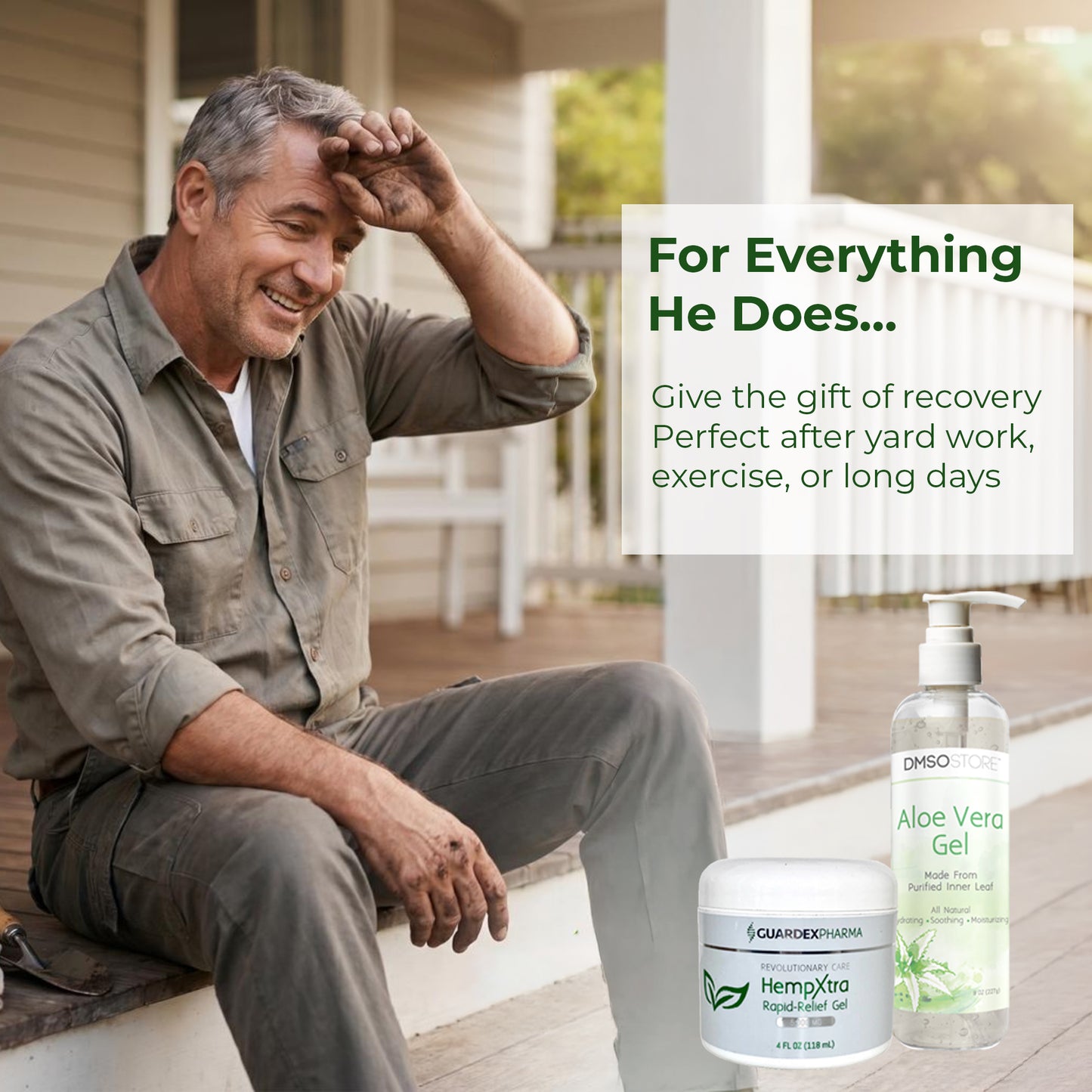 Father’s Day Relief & Recovery Gift Set – HempXtra & Aloe Vera Gel