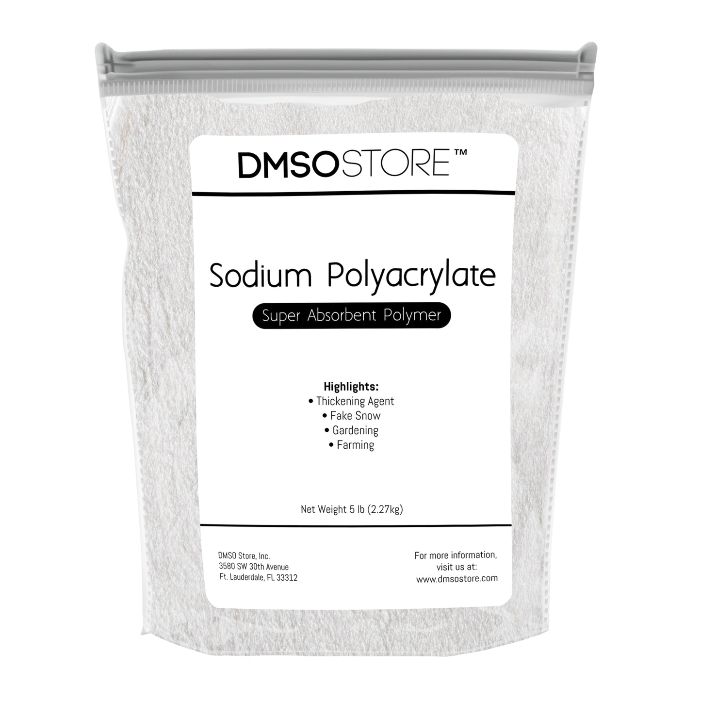 Super Absorbent Sodium Polyacrylate 5 lb.