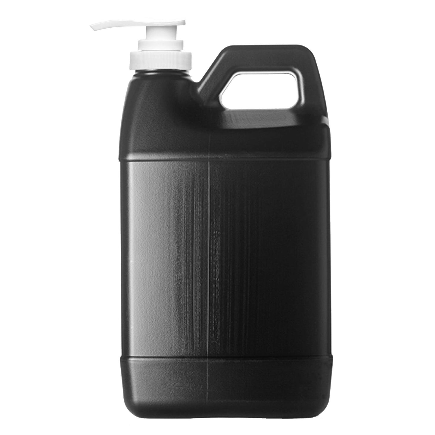 F-Style 38/400 Black 1 Gallon Bottle HDPE Jug w/ Push Pump (128oz)