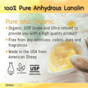 LANOLIN 4 lbs. USP Grade Anhydrous Ultra Refined 100% Pure Skin Moisturizer