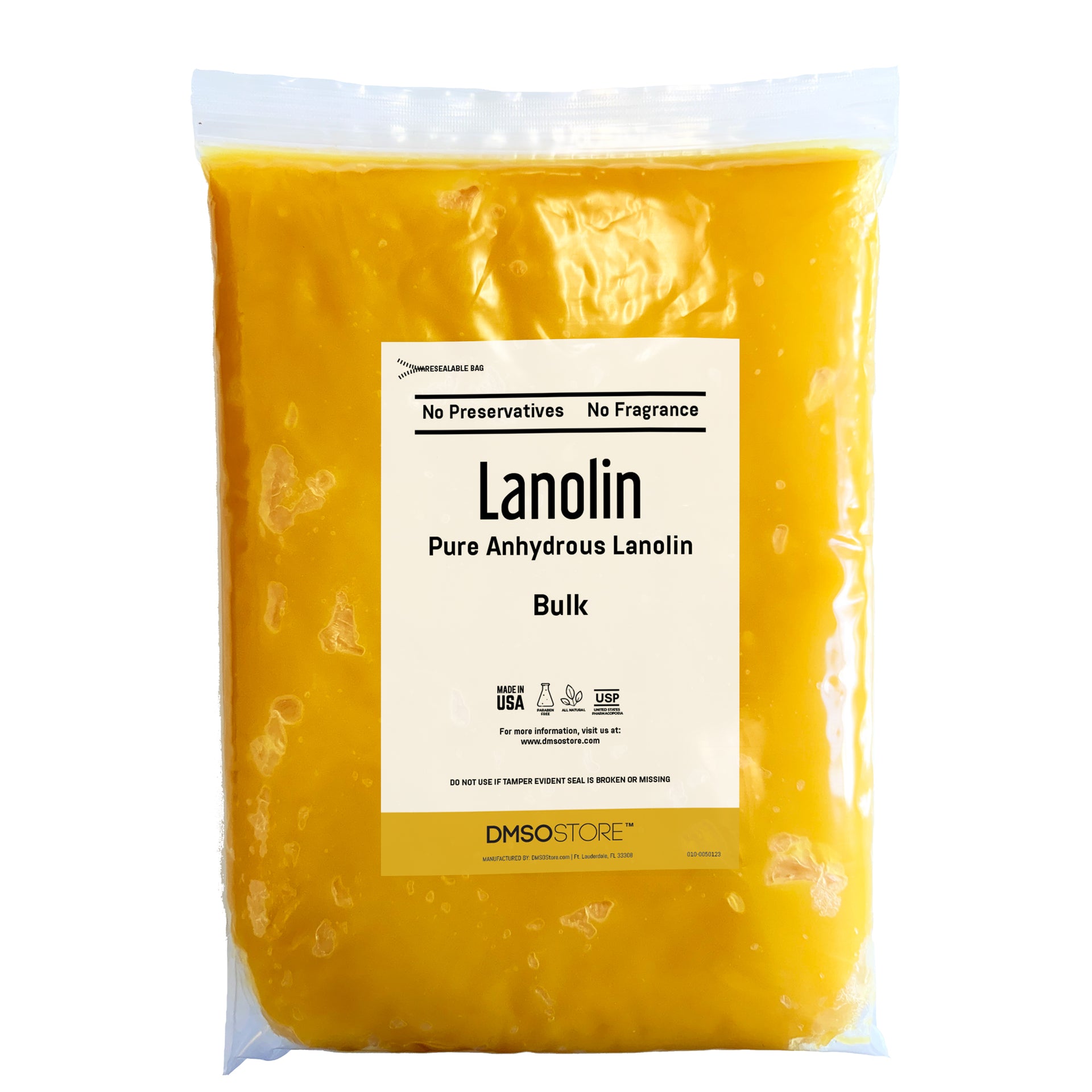 Lanolin 2 lb | Bulk Lanolin for Skin & Hair Care, Anhydrous Lanolin