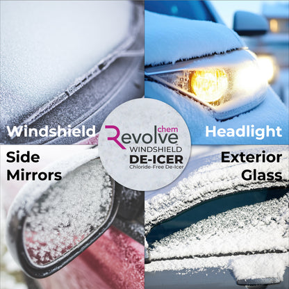 Revolve Chem Windshield De-Icer &amp; Washer Fluid is the ultimate winter solution for fast and effective ice and snow removal.