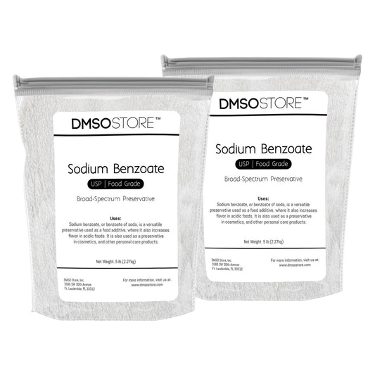 2 5lb bags Premium Sodium Benzoate Powder.