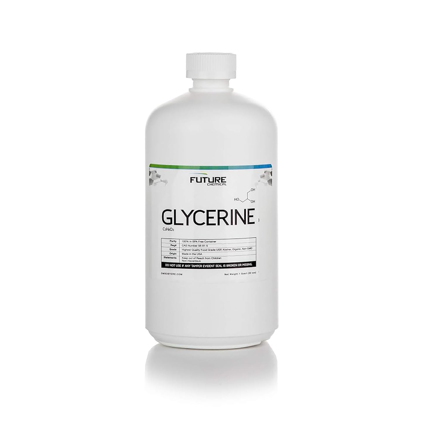 Vegetable Glycerine 99.75% High Purity USP Grade 1 Quart (32 oz) BPA Free Plastic
