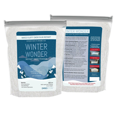 Winter Wonder Instant Snow Powder, 5 lb, Makes Approximately 15 Gallons of Fake Snow