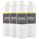 DMSO 16 oz. Four Bottle Special Non-diluted 99.995% Low Odor Pharma Grade Liquid Dimethyl Sulfoxide in BPA Free Plastic