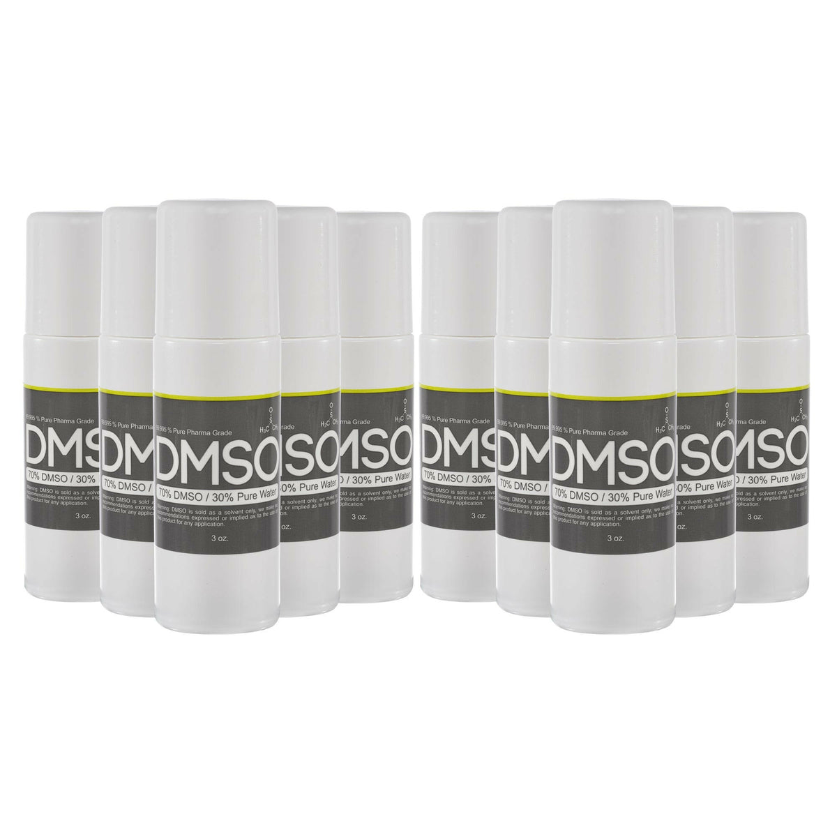 DMSO Roll-on Parfumé à La Lavande - Pureté 99,995%, Lot De 6 Flacons De 3 Oz