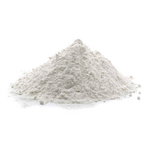 Mound of fine white powder. Image displayed to meant to show product and texture of the product.
